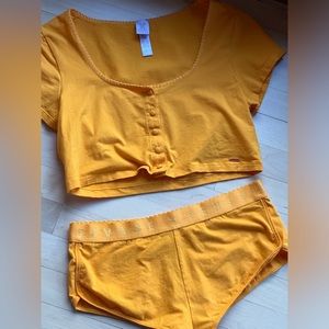 Savage fenty orange lounge set